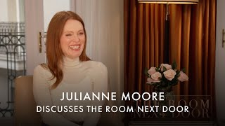 Julianne Moore stole a Bottega bag from the set  THE ROOM NEXT DOOR interview [upl. by Tippets808]