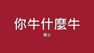 唐古  你牛什麼牛【歌詞】 [upl. by Anaeed]