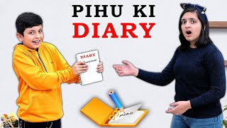 PIHU KI DIARY  Kids Moral Story in Hindi DIY Diary Writing  Blog Writing  Aayu and Pihu Show [upl. by Anelyak930]