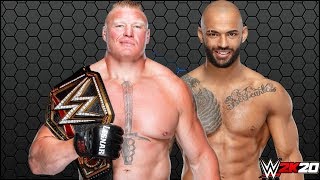 BROCK LESNAR VS RICOCHET WRESTLEMANIA 36  RICOCHET VS BROCK LESNAR WWE 2K20 [upl. by Bond]