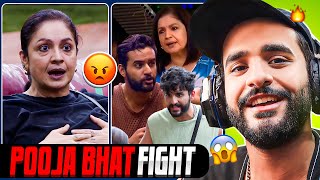 Reacting to POOJA BHAT VS ABHISHEK MALHAN FIGHTS [upl. by Surat713]