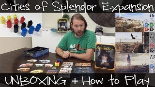 Cities Of Splendor Unboxing  How to Play  Splendor Expansion [upl. by Otero234]