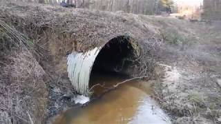 Fixing A Eroded Culvert Pipe [upl. by Oralie]