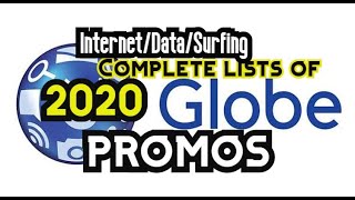 Complete List Of Globe Internet Promos 2020 [upl. by Odo]