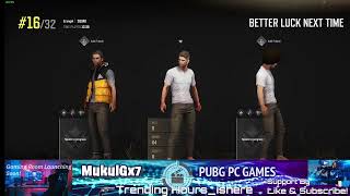 PUBG PC WINDOWS UPDATE pubglive pubgpc bgmilive pcgaming live livestream learnnow [upl. by Ehtnax]