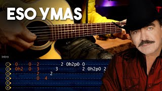 Eso y Más  Joan Sebastian GUITARRA TUTORIAL ACORDES  INTRO  Tutorial COMPLETO Christianvib [upl. by Sanborne]