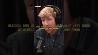 Matthew Walker on affects of Marijuana and alcohol on our sleep ☘️🍻 shorts joerogan podcast [upl. by Artina]