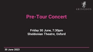 PreTour Concert  Sheldonian Theatre [upl. by Aihsemek]