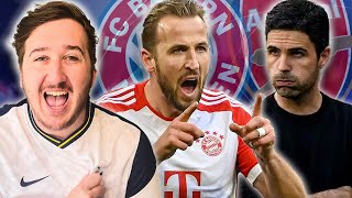 Arsenal KNOCKED OUT of Champions League by Harry Kane amp Bayern Munich 🤣 🤣 🤣 Spurs fan reaction [upl. by Vallonia]