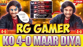 ANGRY YOUTUBER 🤬🤬RG GAMER ANGRY ON HIS TEAMMATES RGGamerLive VS hrick freefire rggamer [upl. by Service]