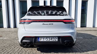 Porsche Macan GTS 29 V6 440 sound exhaust sound cold start revs launch control interior sound [upl. by Noslien]