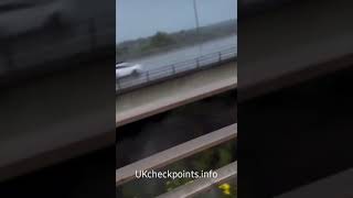 HGV crash at M6 Thelwall Viaduct 300924 Driver survived [upl. by Maleen254]