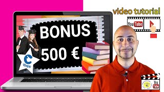 BONUS 18 ANNI 500 EURO PER TE ▶ COME RICHIEDERLO [upl. by Enelahs]