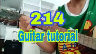 214  Guitar tutorial [upl. by Aires]