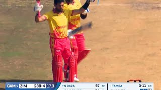 Zimbabwe vs gambia t20 world cup qualifier 2024 highlights  zim vs gam 334 runs highlights [upl. by Ecinert]