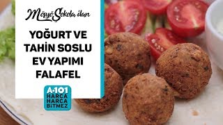 Yoğurt ve Tahin Soslu Ev Yapımı Falafel Tarifi  A101 [upl. by Misaq]