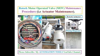 Rotork Actuator MaintenanceRotork Actuator Maintenance ProcedureTroubleshooting of Rotork MOV [upl. by Truelove472]