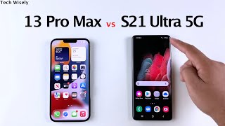 iPhone 13 Pro Max vs S21 Ultra 5G  SPEED TEST [upl. by Enaud82]