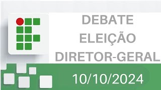 Eleições IFSP 20252029 2º Debate de Candidatos  DireçãoGeral [upl. by Frentz516]