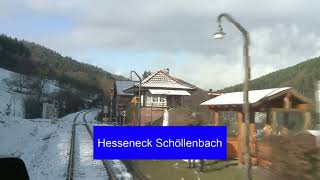 🇩🇪 Führerstandsmitfahrt auf der Odenwaldbahn  Eberbach über Darmstadt nach Frankfurt am Main Hbf [upl. by Aimik836]