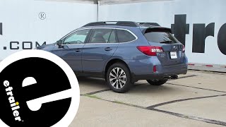 etrailer  Setting up the Curt Trailer Hitch Receiver on a 2017 Subaru Outback Wagon [upl. by Askari42]