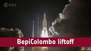 BepiColombo liftoff [upl. by Azar]