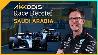 Why did we struggle in highspeed corners  2024 Saudi Arabian GP F1 Akkodis Race Debrief [upl. by Boote]