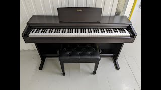 Yamaha Arius YDP144 digital piano and stool in dark rosewood finish stock number 23240 [upl. by Airotnes]