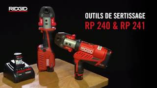 RIDGID Outils de sertissage RP 240 et RP 241 [upl. by Trevah17]