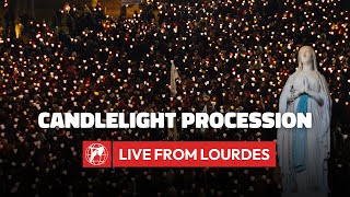 LIVE from Lourdes  Holy Rosary amp Candlelight Procession  February 10th 2024 [upl. by Eninotna]