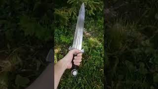 Damascus Steel Short Sword  Handmade Short Sword [upl. by Rainer]