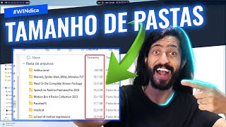 FINALMENTE Como exibir o TAMANHO DAS PASTAS no Explorador de Arquivos do Windows 10 amp 11 [upl. by Dev187]