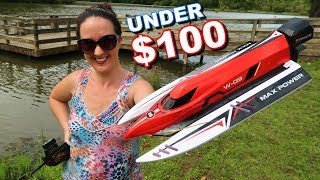 Best BRUSHLESS Fast RC Boat Under 100  TheRcSaylors [upl. by Einiffit]