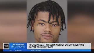 Police make arrest in murder of Baltimore rapper President Davo [upl. by Bess]