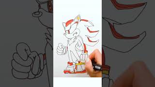 How To Draw Shadow the Hedgehog [upl. by Aikar]