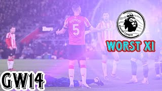 The Premier League’s WORST Players in Gameweek 14 [upl. by Berck]