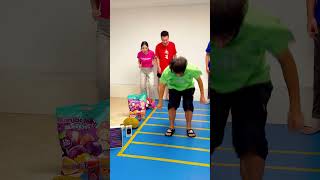 Long Jump Contest🏃🏃‍♀️Good Fitness💪💪Who Jump Farthest❓Fighting❗️Partygames funny fyp viral [upl. by Flanigan]