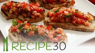 How to make bruschetta in 30 seconds [upl. by Zetrac]