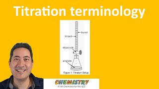 Titration terminology  U3  ATAR Chemistry QCE [upl. by Cirdec]