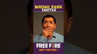 Top 3 Booyah Pass Emotes in Free Fire 🤯😱 381000 shorts freefire trending [upl. by Eiramenna]