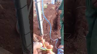 solar powered borehole pump levelsensor float switch setup [upl. by Boles]