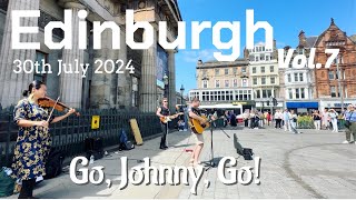 Go Johnny Go  Edinburgh 30th July  The Mound  Street Performance [upl. by Pejsach]