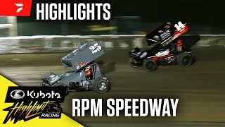 Kubota High Limit Racing at RPM Speedway 41424  Highlights [upl. by Leffert734]