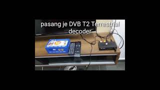 How to install DVB T2 Terrestrial decoder  High definition Digital Terrestrial Receiver [upl. by Tiffanie291]