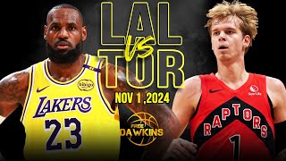 Los Angeles Lakers vs Toronto Raptors Full Game Highlights  Nov 1 2024  FreeDawkins [upl. by Marina]