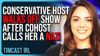 Conservative Host WALKS OFF Show After CoHost Calls Her A NAZI [upl. by Karly]