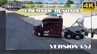 American Truck Simulator PHOTOREAL CINEMATIC DOF RTX 4090 4k Gameplay JBX3  TAA Snowy Moon [upl. by Ennove]