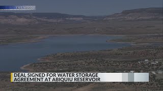 Agreement signed expanding water storage at Abiquiu Reservoir [upl. by Nylknarf363]