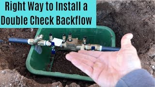 Right Backflow Preventer Installation [upl. by Alick]