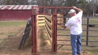 Home made head gate for cattle [upl. by Bernita]